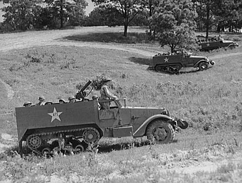 M3 Half-track armored cars Fort Knox.