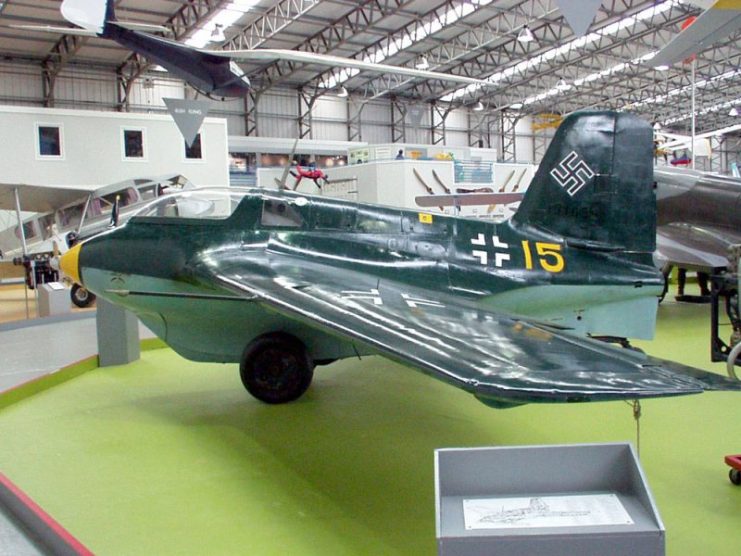 Me 163 B-1a at the National Museum of flight in Scotland
