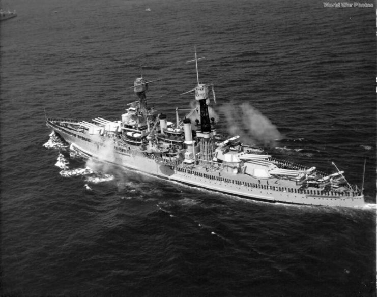 USS California off New York 1934