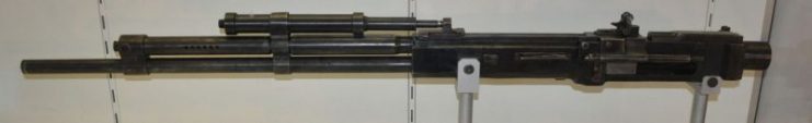 12.7 mm Berezin UB machinegun at the Udvar-Hazy Museum.Photo: Sturmvogel 66 CC BY-SA 3.0