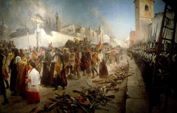 The surrender of Zaragoza