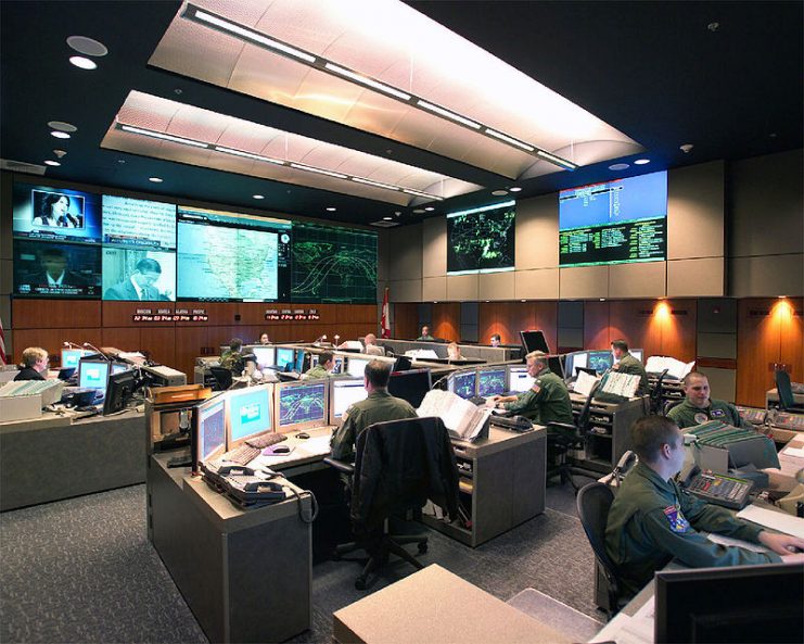 NORAD/USNORTHCOM Alternate Command Center prior to the Cheyenne Mountain Realignment.