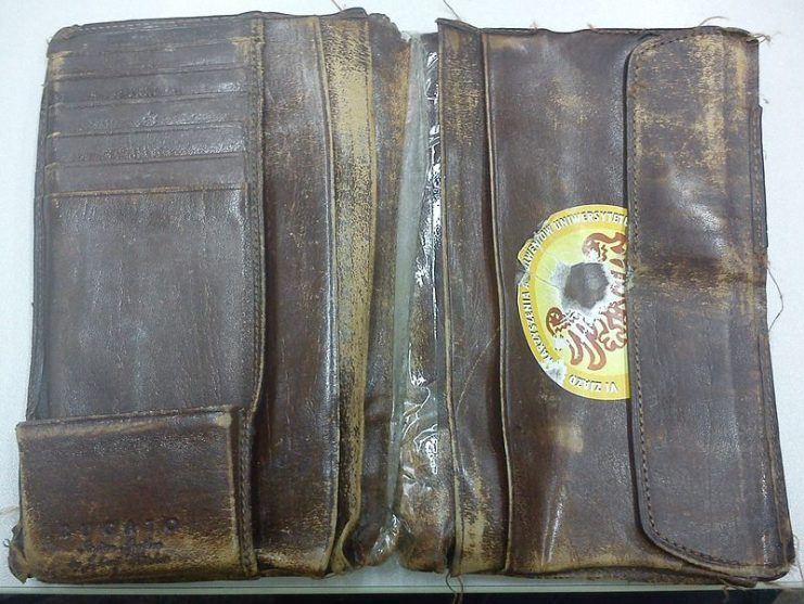 A Vintage wallet similar to the one found