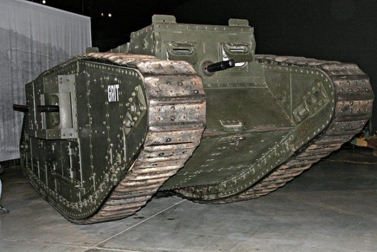 Mark IV tank at the Australian War Memorial