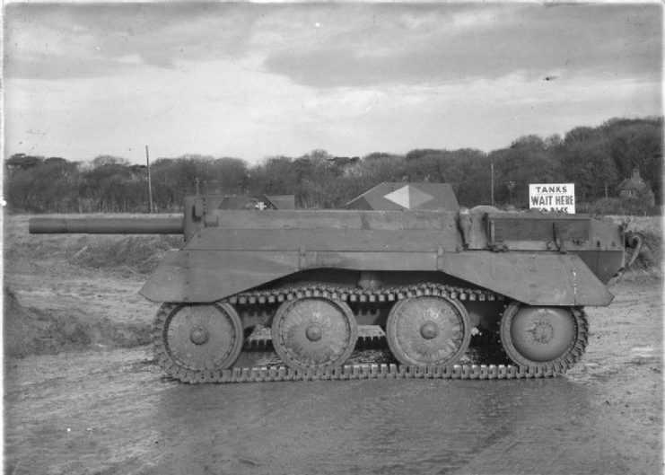The Alecto was an experimental self-propelled gun developed by the British during World War II but terminated with the end of the war in Europe.