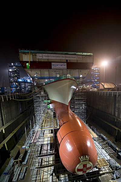 Bow of the HMS Prince of Wales – December 2014