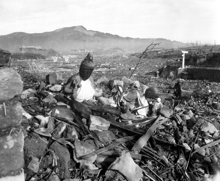 The Nagasaki Prefecture Report on the bombing characterized Nagasaki as “like a graveyard with not a tombstone standing”.