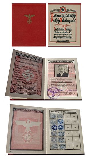 Membership of the Nazi Party from 1939