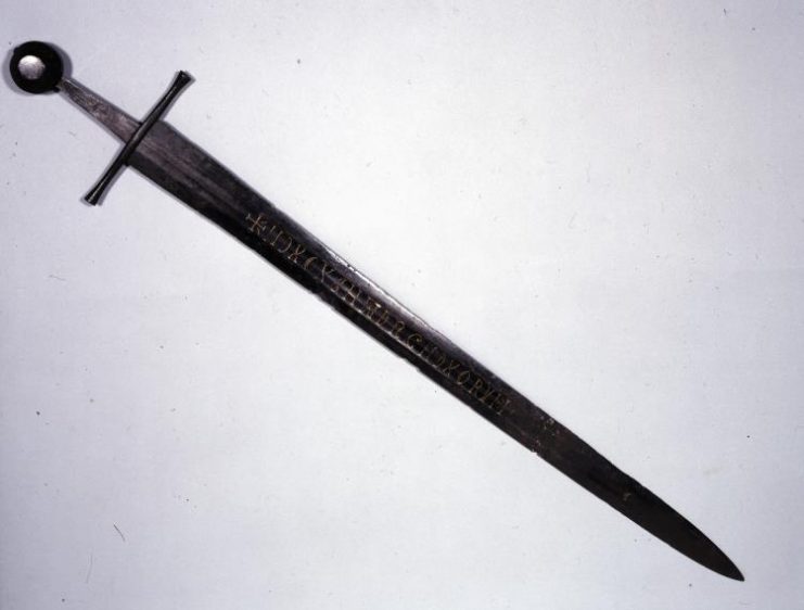 The mysterious Medieval Sword found in the River Witham, England. Photo Credit: British Museum.