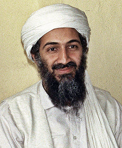 Osama bin Laden being interviewed by Hamid Mir, circa March 1997 – May 1998. Photo by Hamid Mir CC BY-SA 3.0