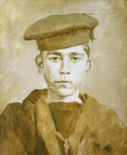 John Travers Cornwell, Boy 1st class (1900-1916), by Ambrose McEvoy