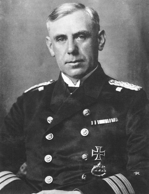 Korvettenkapitän Wilhelm Canaris, chief of the German military intelligence agency Abwehr.