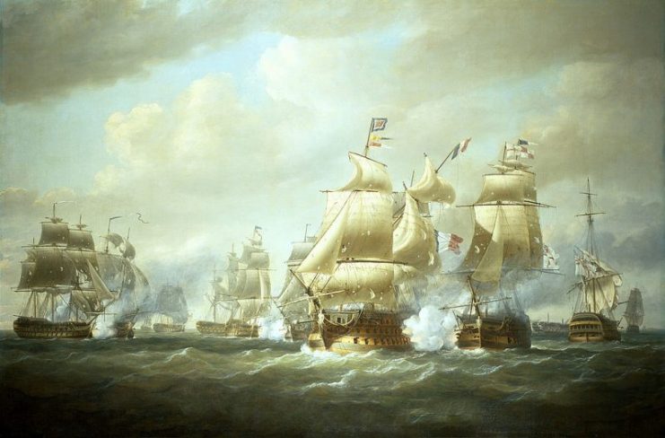 Battle of San Domingo, 6 February 1806.Napoleonic Wars
