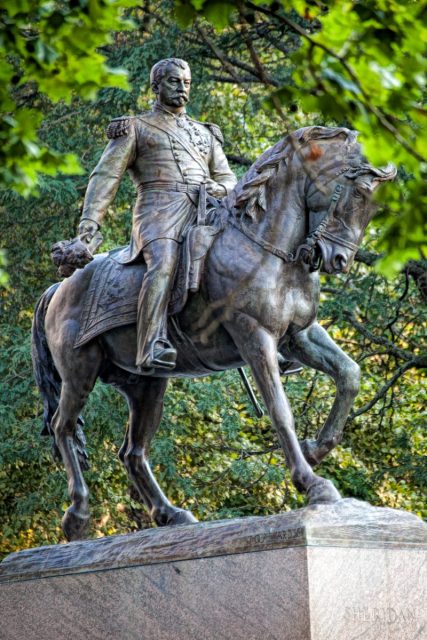 Civil War General Philip Sheridan statue in Albany NY. Photo: Kenneth C. Zirkel CC BY-SA 4.0