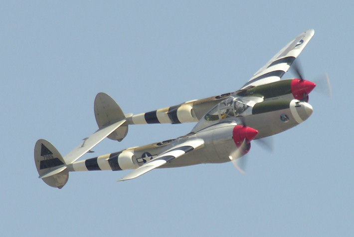 Lockheed P-38J Lightning. Photo: Greg Goebel / CC BY-SA 2.0