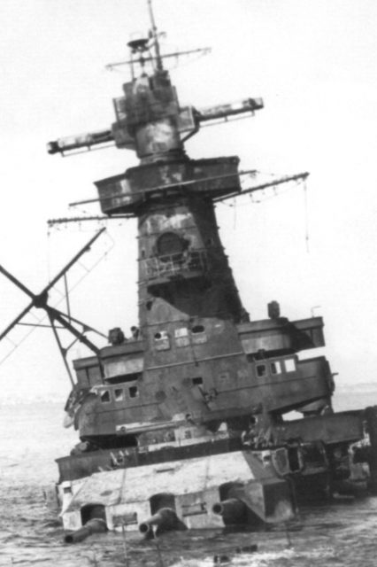 The wreck of the Admiral Graf Spee