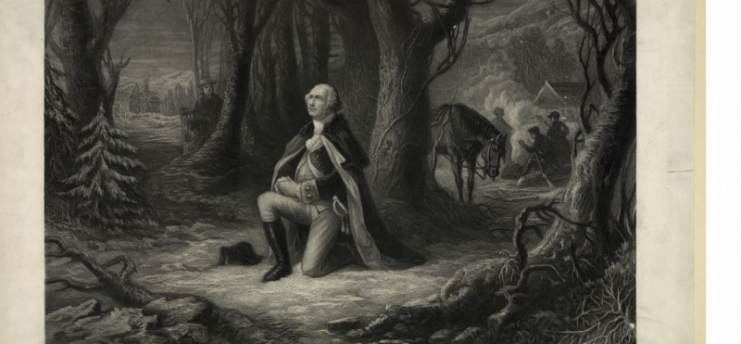The Prayer at Valley Forge, engraved by John C. McRae. (Photo: Library of Congress)