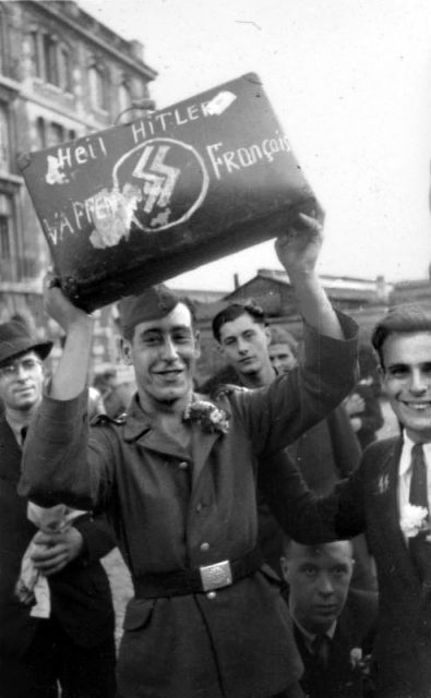 French SS volunteer in 1943.Photo: Bundesarchiv, Bild 101III-Apfel-017-30 Apfel CC-BY-SA 3.0