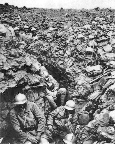 French trench at Côte 304, Verdun