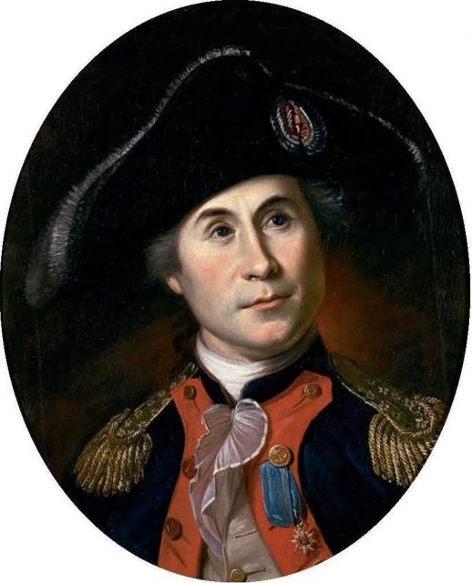 A 1781 painting of Jones by Charles Willson Peale