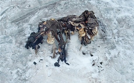 Remains of the Hapsburg soldiers found in 2004.