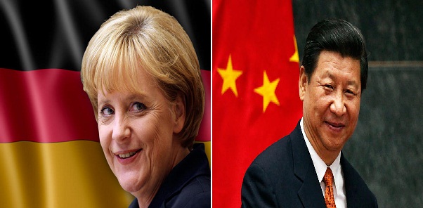The Two Leaders: Chancellor Angela Merkel (Germany) and Pres. Xi Jinping (China).