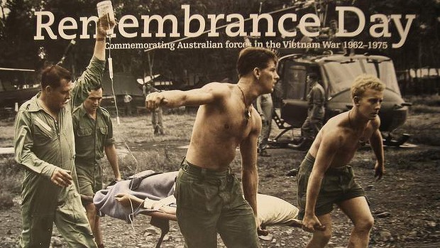 The altered colorized photo of the image above made by the Department of Veterans' Affairs. This is the same photograph that took not just the cigarette on the hand of Kerin Williams but also his identity. (Photo Credit: Australian War Memorial)