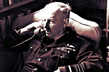 Arthur "Bomber" Harris, the bomber boys' commander-in-chief.