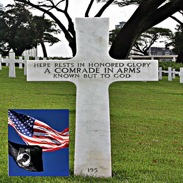 Grave in American war cemetery