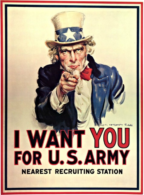 The American version of the Lord Kitchener poster.