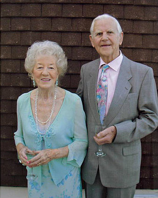 WWII veteran Edmund Purser and his wife, Pam.