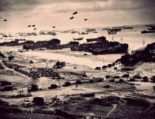 Operation Overlord: the successful campaign of the Allies in invading German-controled western Europe, c. June 6, 1944