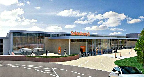 The planned Sainsbury Store