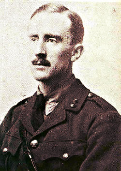 The Hobbit author JRR Tolkien in his military uniform, c. 1916