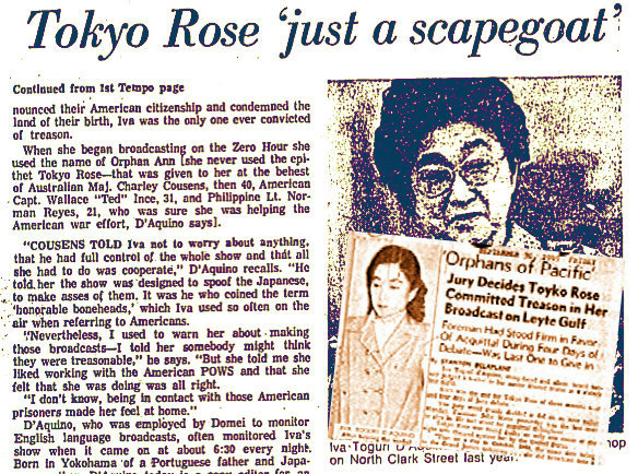 Tokyo Rose in the News