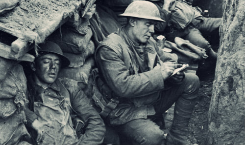 WWI writing letters