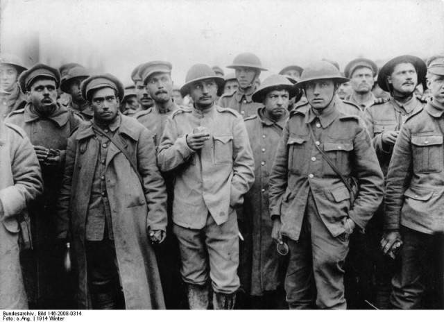 British, French and Portuguese prisoners of war, c.1918 - Bundesarchiv 