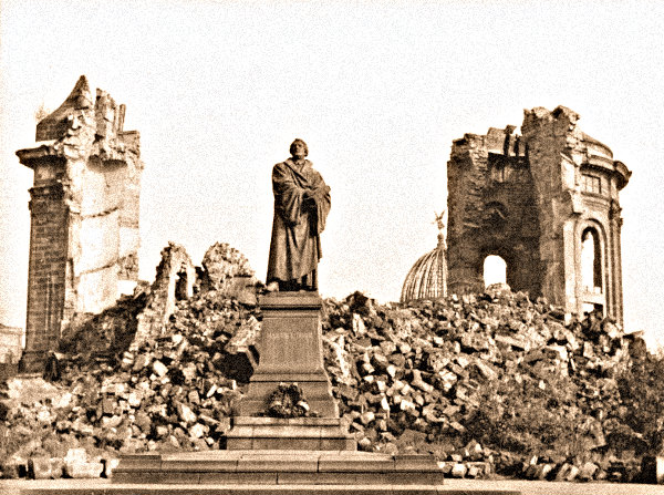 Landmarks Destroyed War Frauenkirche
