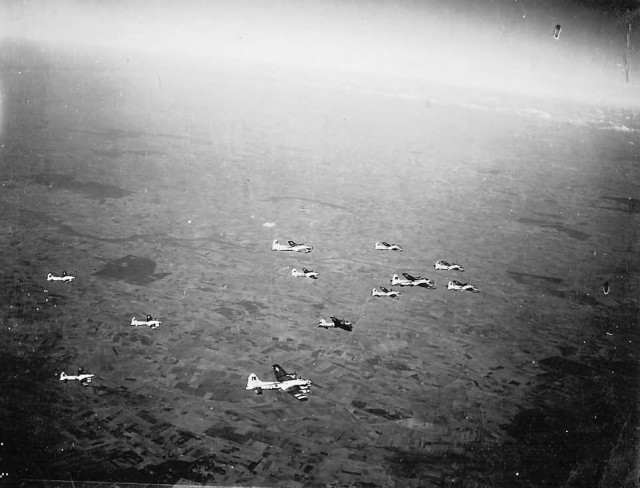 B-17_Bombers_Of_452nd_Bomb_Group_Entroute_To_Swinemunde_1945