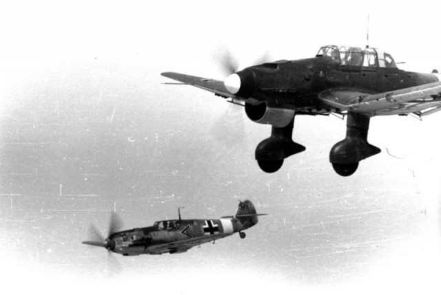 Messerschmitt Me 109 und Junkers Ju 87