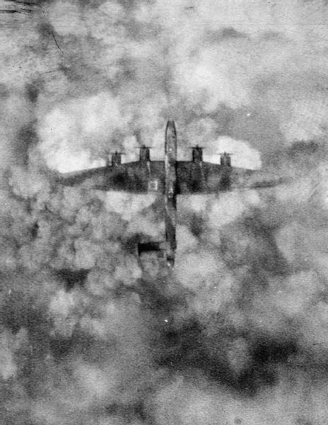 Halifax Bomber during Operation Goodwood.