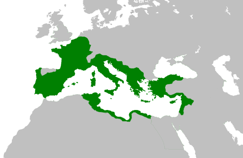 The Roman Republic following Caesar's conquest and on the eve of its first full blown civil war in 49 B.C.