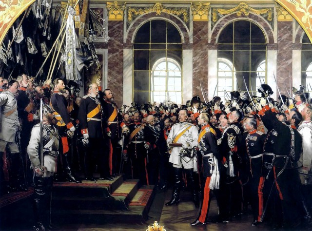 Proclamation of the German Empire, painted by Anton von Werner