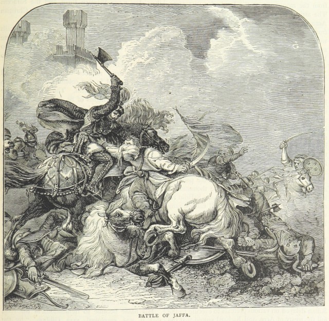 Richard I of England at the Battle of Jaffa. (Wikipedia)