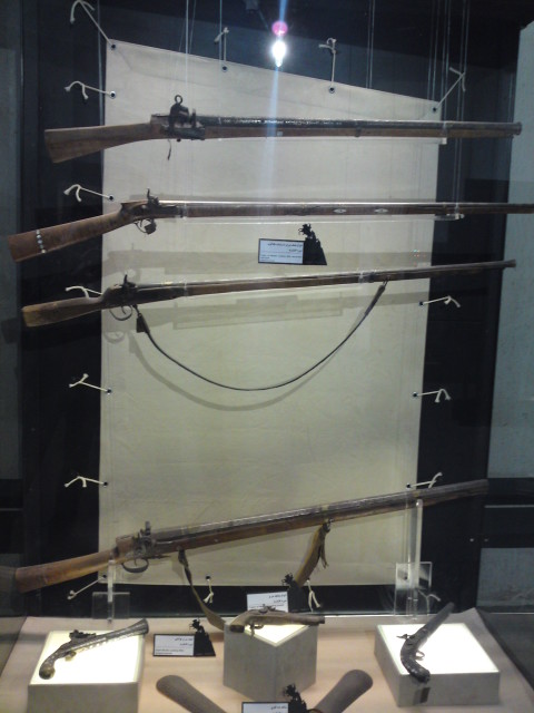 Firearms from the Afsharid dynasty, photo by Kasir, from https://en.wikipedia.org