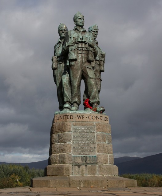 The British Commando Memorial in Lochaber, Scotland