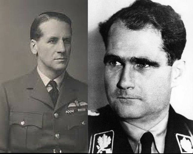 Duke of Hamilton (left) and Rudolf Hess (right)