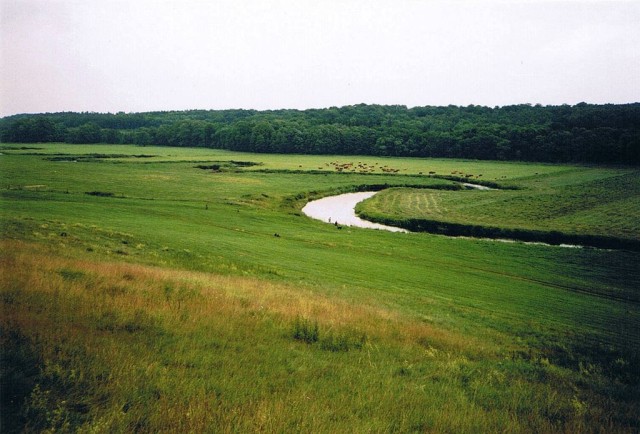 the peaceful and winding Tollense River