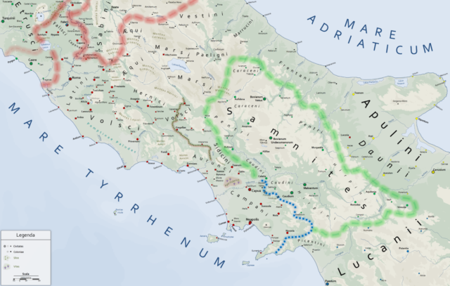 Map of the Third Samnite War. Photo Credit.