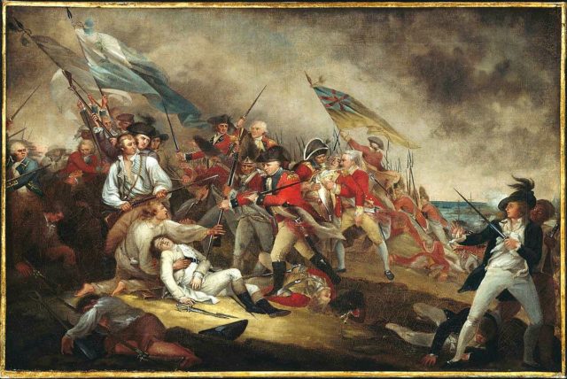 Death of General Warren at the Battle of Bunker Hill by John Trumbull.